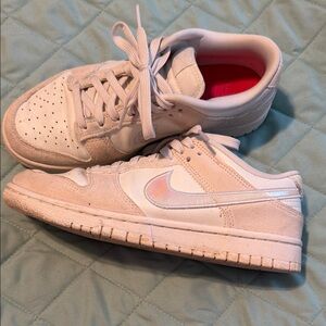 Nike Blush and Cream Low-Top Sneakers